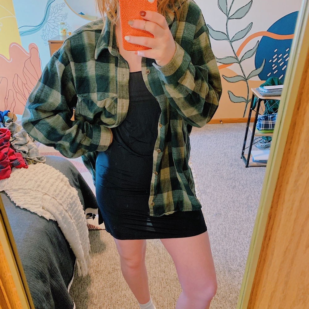 Green Vintage Flannel
